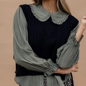 NWT!!!! ROOLEE Black Knit Vest